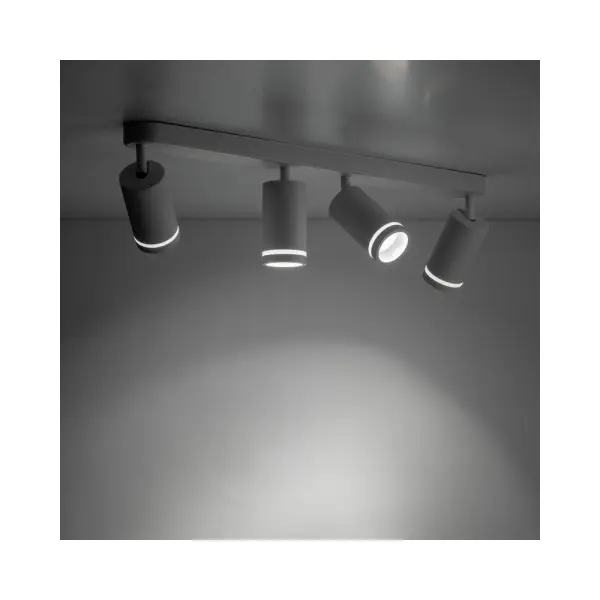 Светильник поворотный, спот TK Lighting 6917 Jet GU10 4x10W IP20 Белый - фото №4