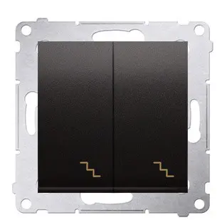 Двойной проходной выключатель Kontakt Simon Simon 54 Premium DW6/2.01/46 (бронза)