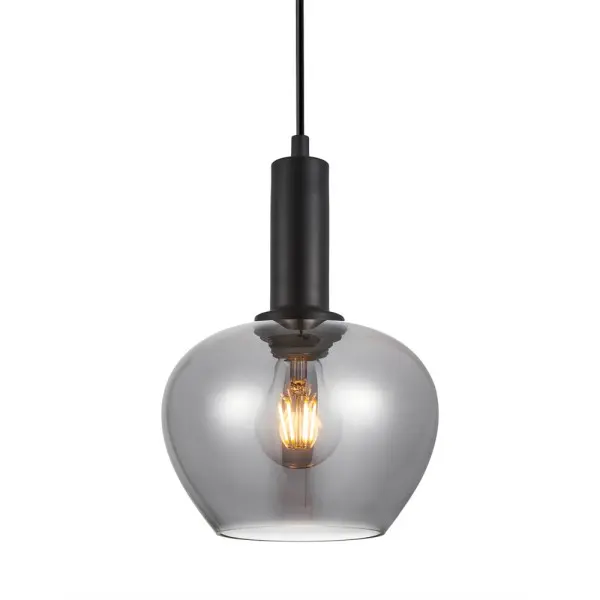 Подвесной светильник, люстра Italux PND-30084-1-BK-SG Stabla E27 1x40W IP20 дымчатый - фото №2