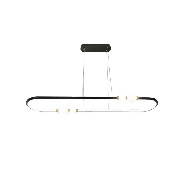 Підвісний світильник, люстра Goldlux 338235 Perla Oval LED 1x42W 4000K 5600Lm IP20 чорний Підвісний світильник, люстра Goldlux 338235 Perla Oval LED 1x42W 4000K 5600Lm IP20 чорний