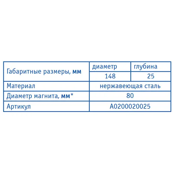 Магнитный держатель (тарелка) 7003, Ø148мм - фото №7