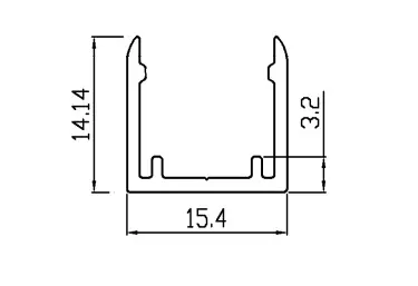 Алюминиевая клипса COLORS для NMT1312-Plus (AS-NMT1312A-25) - фото №1