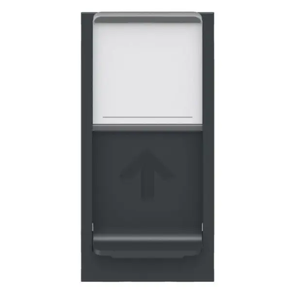 Одинарна комп'ютерна розетка Schneider Electric NU341654 RJ45 cat.6 STP з полем для напису 1М (антрацит) - фото №1
