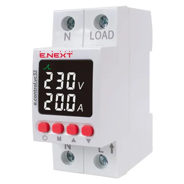 Реле контролю напруги E.Next e.control.vc32 з індикацією 32А (p0690028)