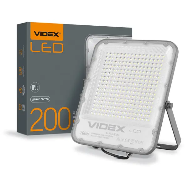 LED прожектор Videx Premium F2 200Вт 5000K (VL-F2-2005G) - фото №2