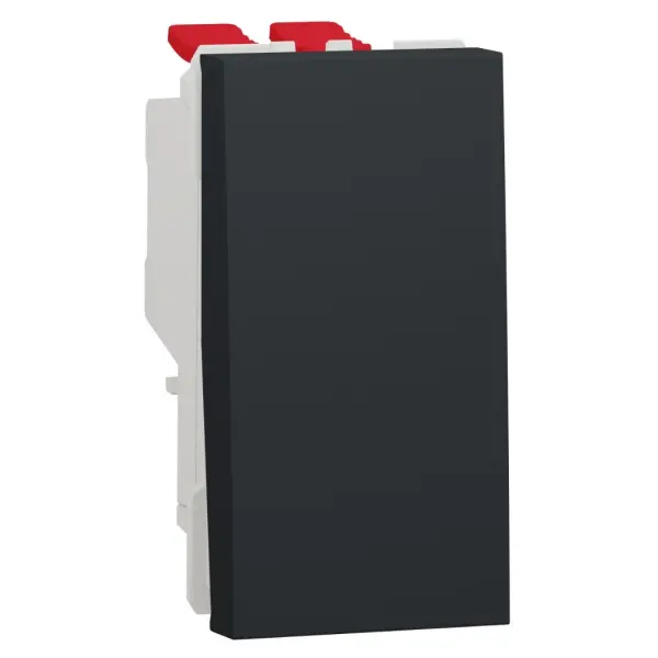 Одноклавішний перехресний перемикач Schneider Electric NU310554 (схема 7) 10А 1М (антрацит)