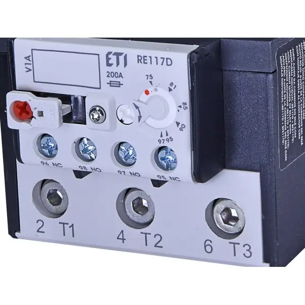 Тепловое реле ETI 004645422 RE 117.1D-112 (90-112A) для CEM95...CEM105 - фото №2 Тепловое реле ETI 004645422 RE 117.1D-112 (90-112A) для CEM95...CEM105 - фото №2