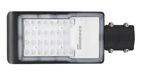 Світлодіодний консольний світильник Maxus assistance Street Basic 30Вт 850 GR (MAST-BSC-030-GR) - фото №1