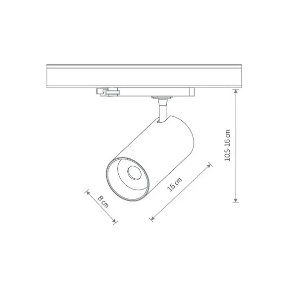 Трековый светильник Nowodvorski 12301 CTLS Spot LED 1x30W 3000K IP20 черный - фото №2