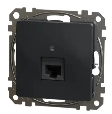 Комп'ютерна розетка Schneider Electric Sedna Design & Elements RJ45 кат. 5е UTP чорна SDD114451 - фото №4 Комп'ютерна розетка Schneider Electric Sedna Design & Elements RJ45 кат. 5е UTP чорна SDD114451 - фото №4