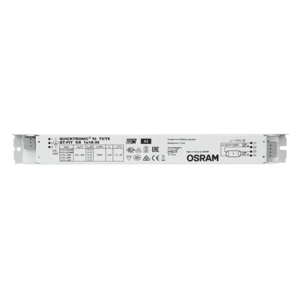 ЭПРА Osram QT-FIT 5/8 1х18-39/220-240 VS20 (4008321873927) - фото №1 ЭПРА Osram QT-FIT 5/8 1х18-39/220-240 VS20 (4008321873927) - фото №1