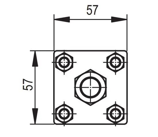 З'єднувач DKC NG6606 для стрижня М16 та струмопровідної стрічки 30x4 або прута Ø8-10мм - фото №1