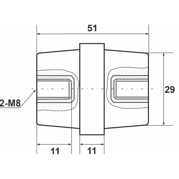 Шинний ізолятор Promfactor SM518R - фото №1