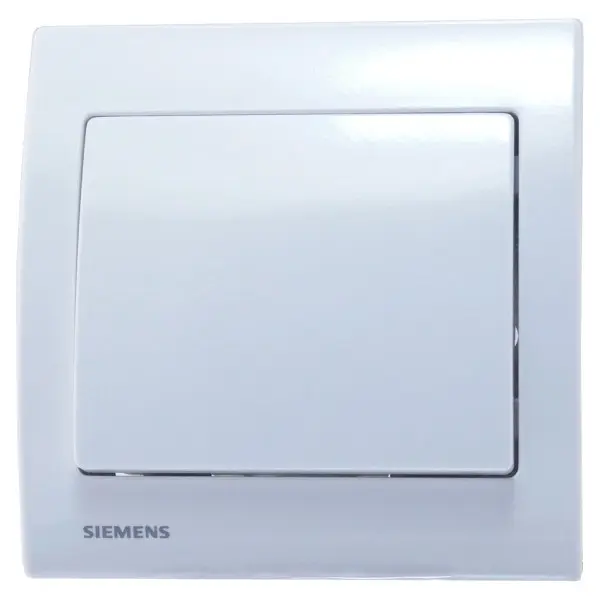 Одинарная рамка Siemens Iris S18001 (белоснежная) - фото №1