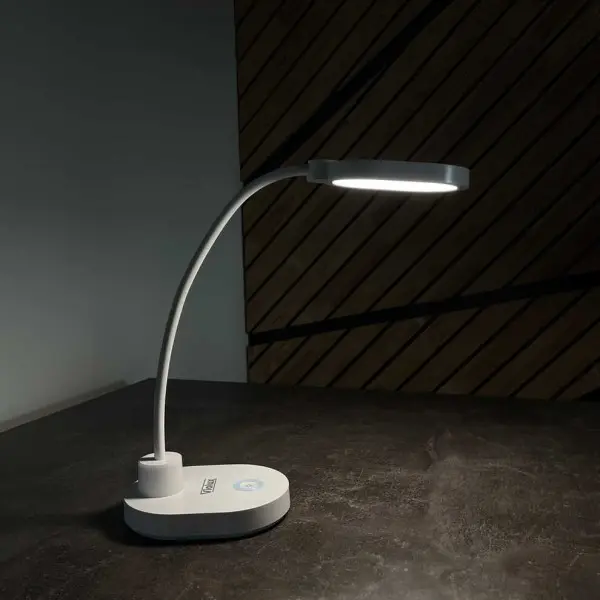 Настольная лампа с аккумулятором LED ASPEN 6W 4200К белая Violux ( 540003 ) - фото №1