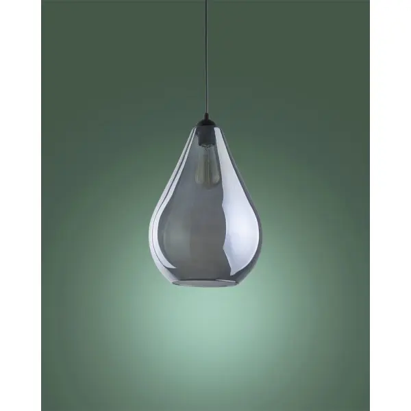 Підвісний світильник, люстра TK Lighting 2326 Fuente E27 1x15W IP20 димчастий - фото №3