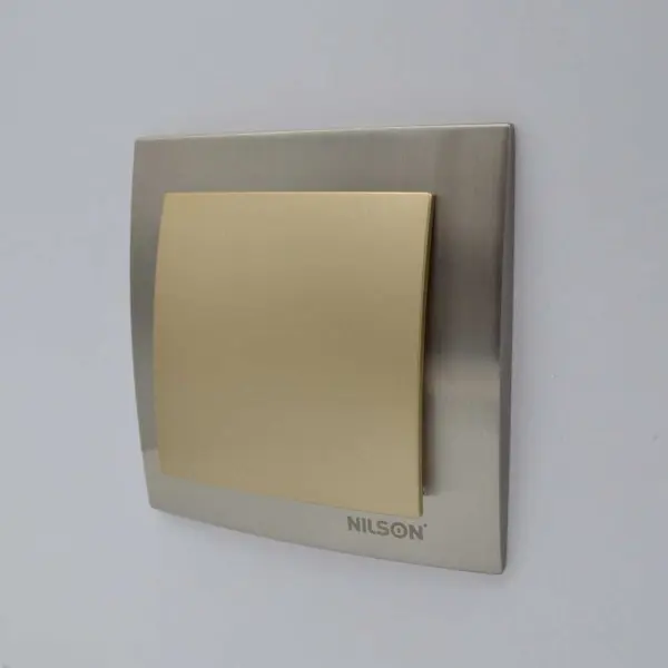 Выключатель Nilson Touran золото 1кл ( 24151001 ) - фото №7