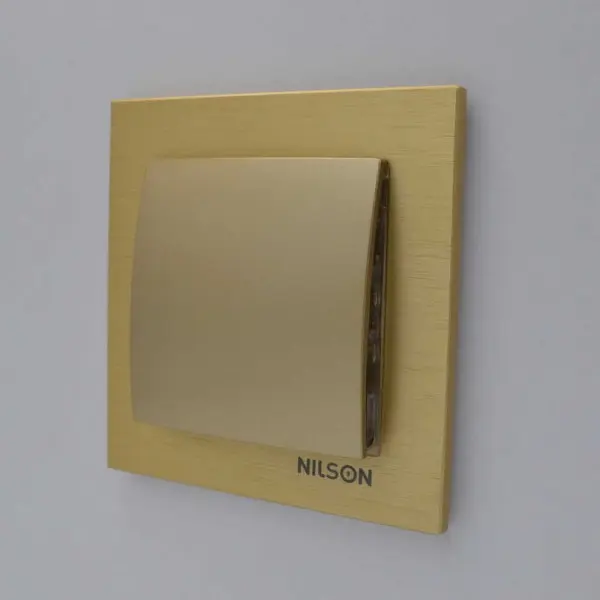Выключатель Nilson Touran золото 1кл ( 24151001 ) - фото №9