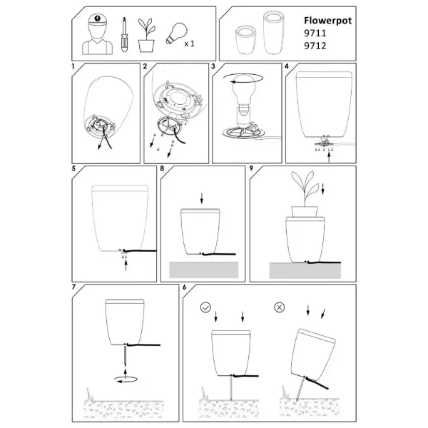 Уличный светильник Nowodvorski 9711 Flowerpot S E27 1x25W IP44 белый - фото №4