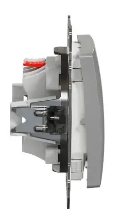 Одноклавішний перемикач Schneider Electric Sedna Design & Elements з кришкою IP44 алюміній SDD213106 - фото №2