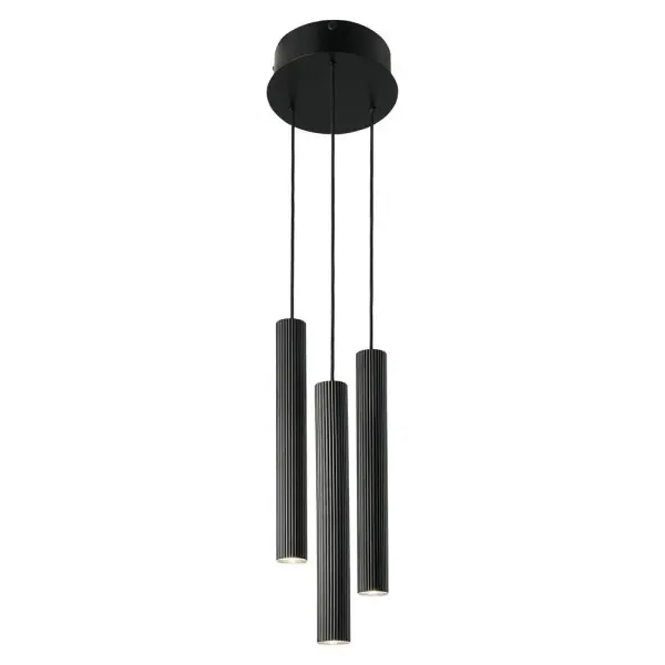 Подвесной светильник, люстра Nordlux 2412123003 Vico GU10 3x5W IP20 черный