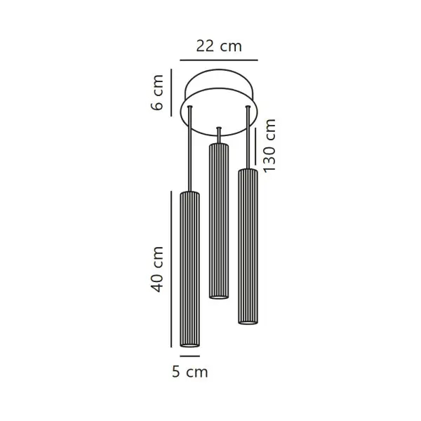 Подвесной светильник, люстра Nordlux 2412123003 Vico GU10 3x5W IP20 черный - фото №4