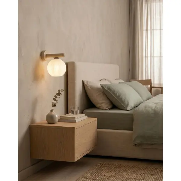 Бра, настенный светильник TK Lighting 11077 Virlo E14 1x10W IP20 бежевый - фото №3