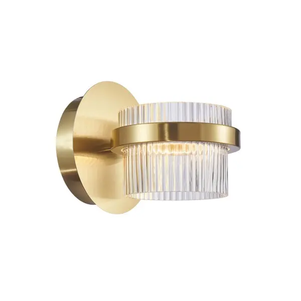 Бра, настенный светильник Italux WL-77362-9W-GD Tiara LED 1x9W 3000K 1047Lm IP20 золотой