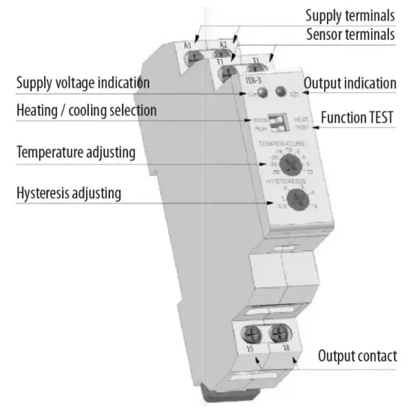 Термореле ETI 002471813 TER-3 В (0...+40) 24-240 AC/DC (1x16A AC1) - фото №1 Термореле ETI 002471813 TER-3 В (0...+40) 24-240 AC/DC (1x16A AC1) - фото №1