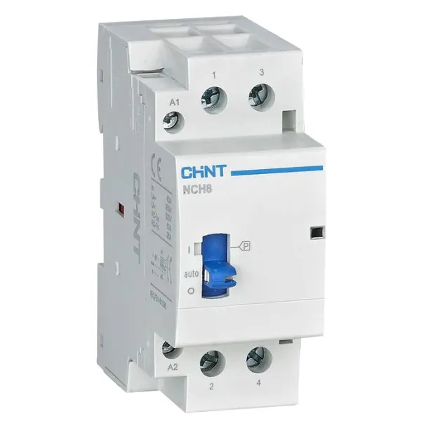 Модульний контактор Chint NCH8-25M/40 AC 220-240В з ручним управлінням (257478) Модульний контактор Chint NCH8-25M/40 AC 220-240В з ручним управлінням (257478)