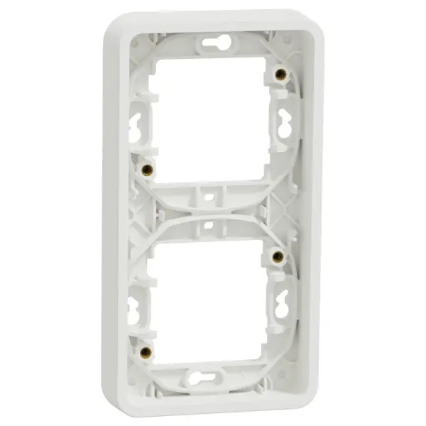 Вертикальная 2-постовая рамка Schneider Electric MUR39151 IP55 (белая)