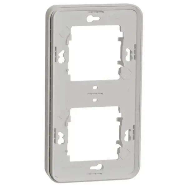 Вертикальная 2-постовая рамка Schneider Electric MUR39151 IP55 (белая) - фото №1