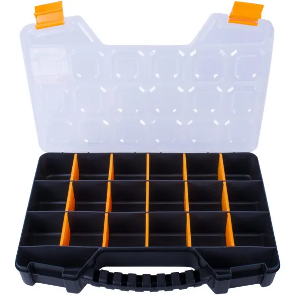 Пластиковий органайзер E.Next e.toolbox.pro.16, 18" 420x295x60мм (t011016) - фото №1 Пластиковий органайзер E.Next e.toolbox.pro.16, 18" 420x295x60мм (t011016) - фото №1