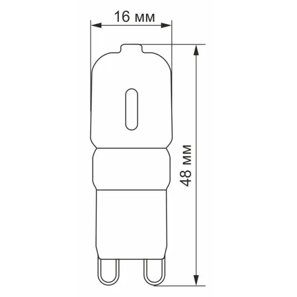 Світлодіодна лампа Videx G9e G9 2,5Вт 4100K (VL-G9e-25224) - фото №2