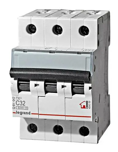 Автомат электрический C 10A 3П 6kA, Legrand