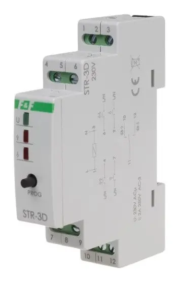 Беспроводное реле управления F&F STR-3D 100-265В AC/DC АC-1/АC-3 8А - фото №2