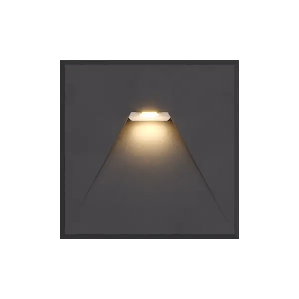 Светильник для подсветки лестницы/коридора Kloodi KDSL-RIKI SQ85X85 3W 3K 38D DG LED 210Lm IP44 антрацит - фото №1 Светильник для подсветки лестницы/коридора Kloodi KDSL-RIKI SQ85X85 3W 3K 38D DG LED 210Lm IP44 антрацит - фото №1