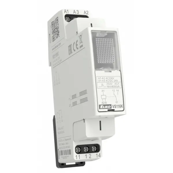 Проміжне реле Elko-Ep VS116K біле