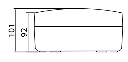 Щит настінний DKC Ram Base на 8 модулів з дверцятами RAL9001 - фото №2
