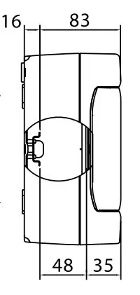Щит настінний DKC Ram Base на 8 модулів з дверцятами RAL9001 - фото №3