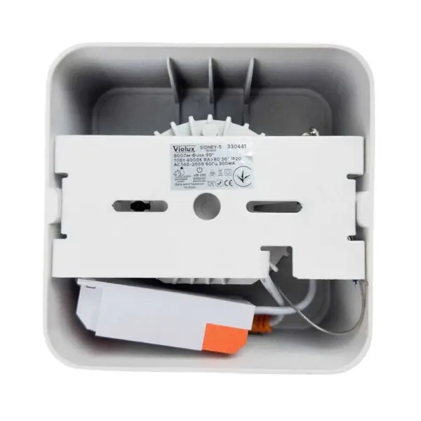 Світильник точковий накладний SIDNEY-S 10W 4000K IP20 квадрат білий Violux ( 330441 ) - фото №4