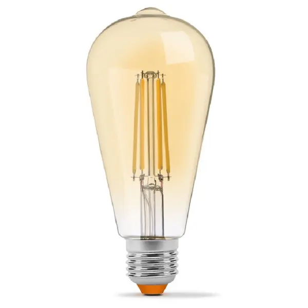 Диммируемая филаментная лампа Videx Filament ST64FAD E27 6Вт 2200K (VL-ST64FAD-06272) бронза