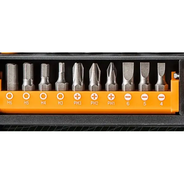 Набір викруток та насадок Neo Tools 04-210 (37шт) - фото №3