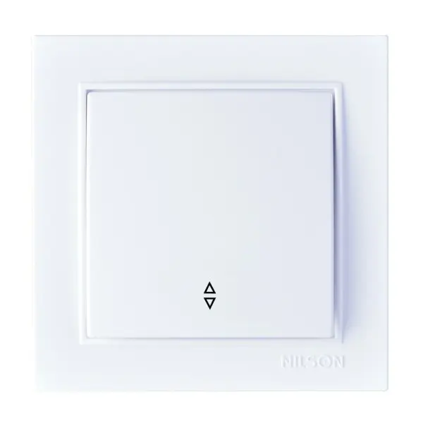 Вимикач Nilson Thor білий 1кл прохідний ( 27111007 )