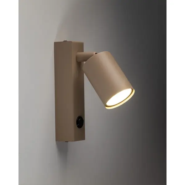 Бра, настенный светильник TK Lighting 11363 Nex GU10 1x10W IP20 бежевый - фото №1