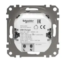 Розетка USB Schneider Electric Sedna Design & Elements A+C 3A 45Вт алюминий SDD113404 - фото №3 Розетка USB Schneider Electric Sedna Design & Elements A+C 3A 45Вт алюминий SDD113404 - фото №3