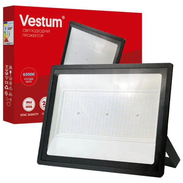 Прожектор LED Vestum 1-VS-3018 200Вт 16000Лм 6500K IP65 - фото №1 Прожектор LED Vestum 1-VS-3018 200Вт 16000Лм 6500K IP65 - фото №1