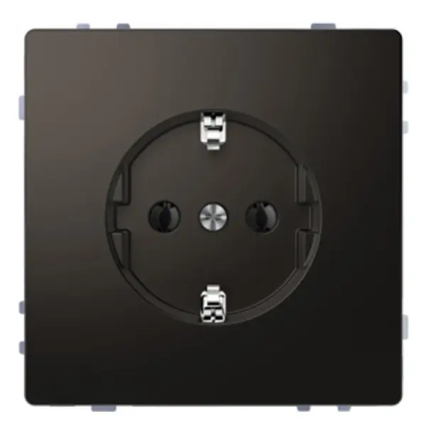 Розетка с з/к Schneider Electric D-Life MTN2301-6034 антрацит