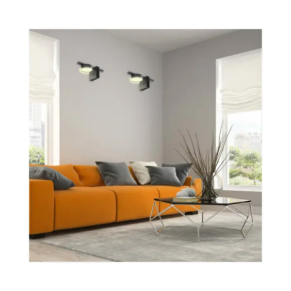 Бра, настінний світильник Goldlux 326232 Joy GX53 1x10W IP20 Чорний - фото №2