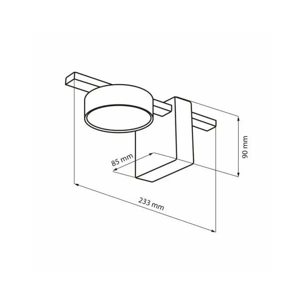 Бра, настінний світильник Goldlux 326232 Joy GX53 1x10W IP20 Чорний - фото №3